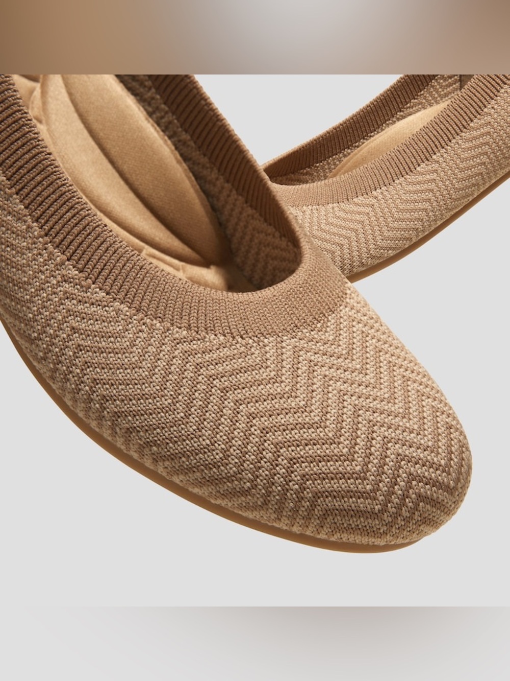 Vivaia Round-Toe Flats (Claire) in Espresso Brown - Picture 2 of 16